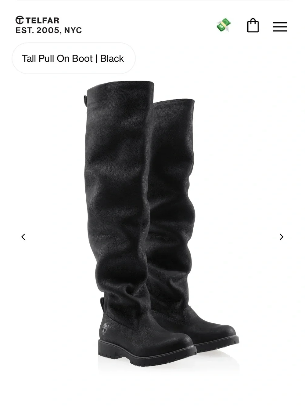PRICE FIRM-Timberland Telfar Premium Tall Pull-On Boots